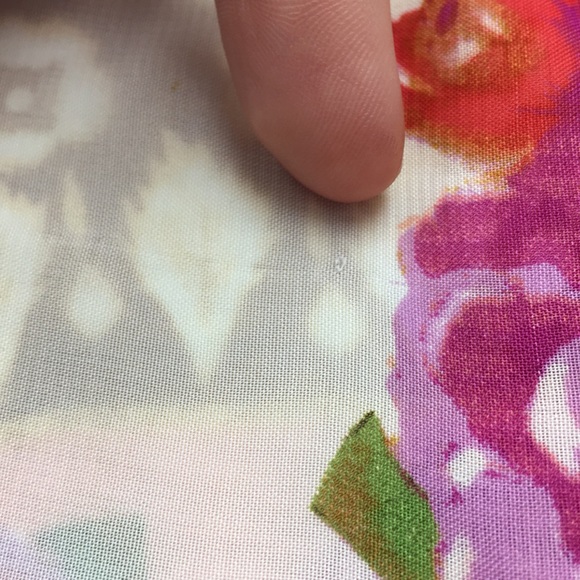 🎉 Cato Floral High Low Sheer Tank Top - Picture 7 of 7